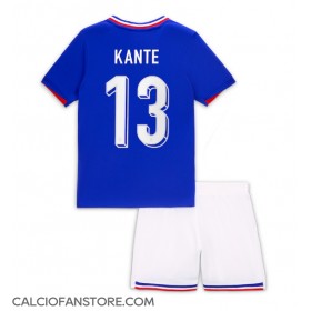 Maglia Calcio Francia Kante #13 Prima Divisa Bambino Europei 2024 Manica Corta (+ pantaloncini)